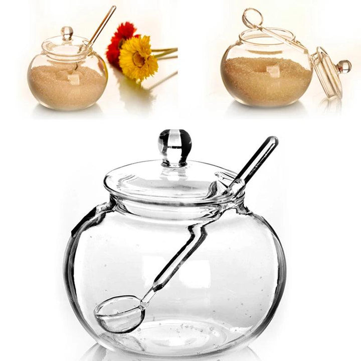 Lisslune | Elegant 250ml glass spice and candy jar - Chic home storage solution