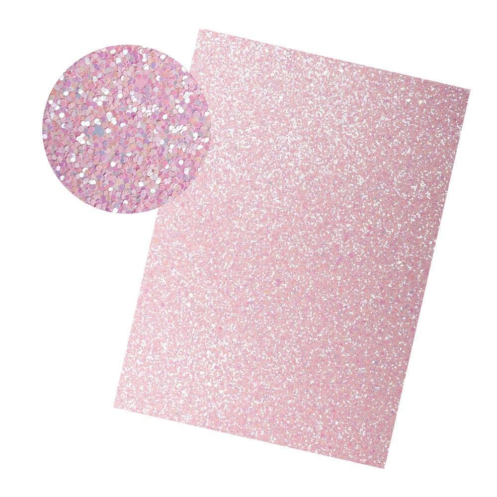 Lisslune | Iridescent Rainbow Glitter Synthetic Leather Leaves for Elegant DIY Masterpieces