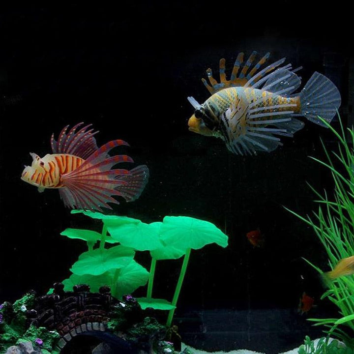 Lisslune | Glow-in-the-Dark Lionfish Aquarium Decoration