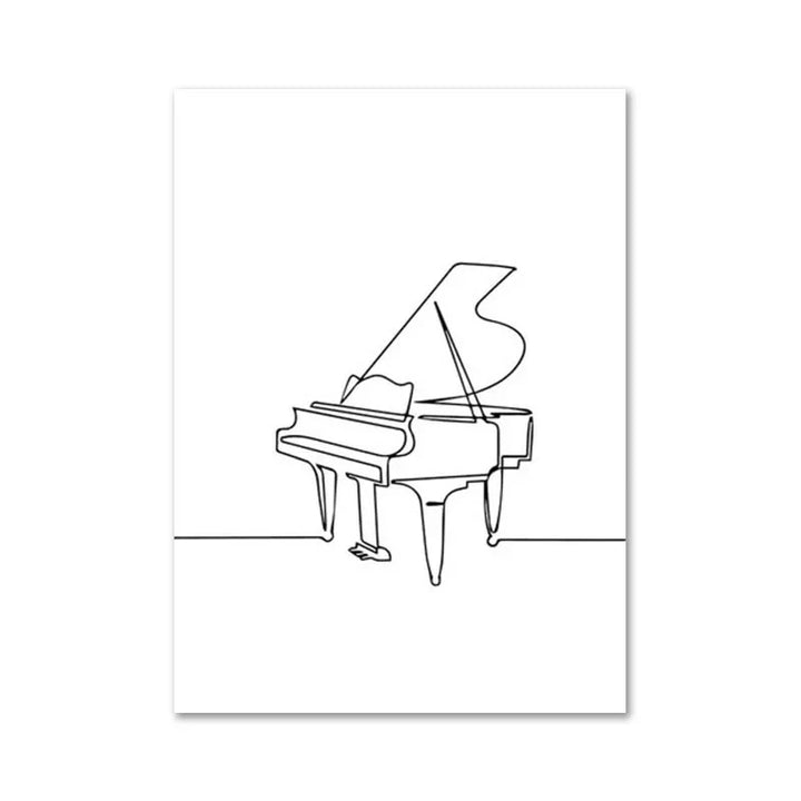 Lisslune | Line Canvas Poster