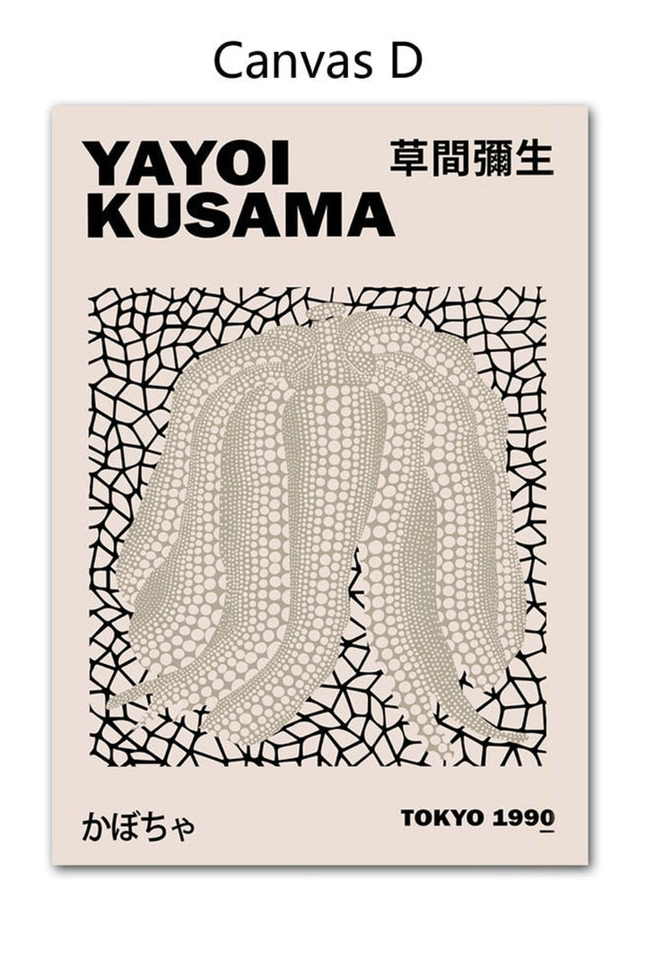 Lisslune | Kusama Artwork Canvas Poster