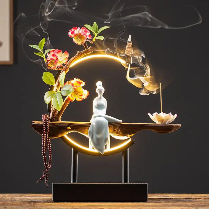 Lisslune | Zen Serenity Waterfall Backflow Incense Burner