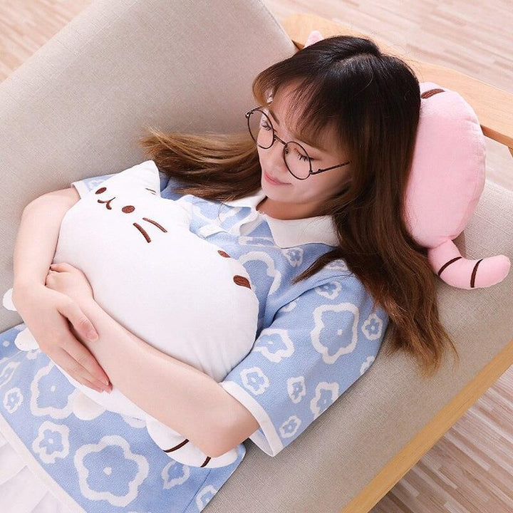 Lisslune | Charming Kitty Cuddle Cushion - A Treat for Cat Lovers