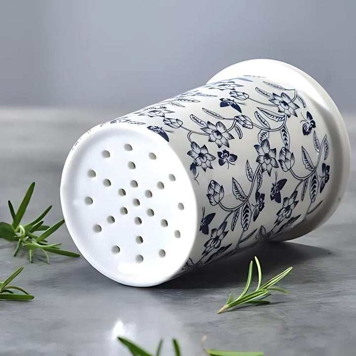 Lisslune | Bloomfield Ceramic Utensil Holder Crock