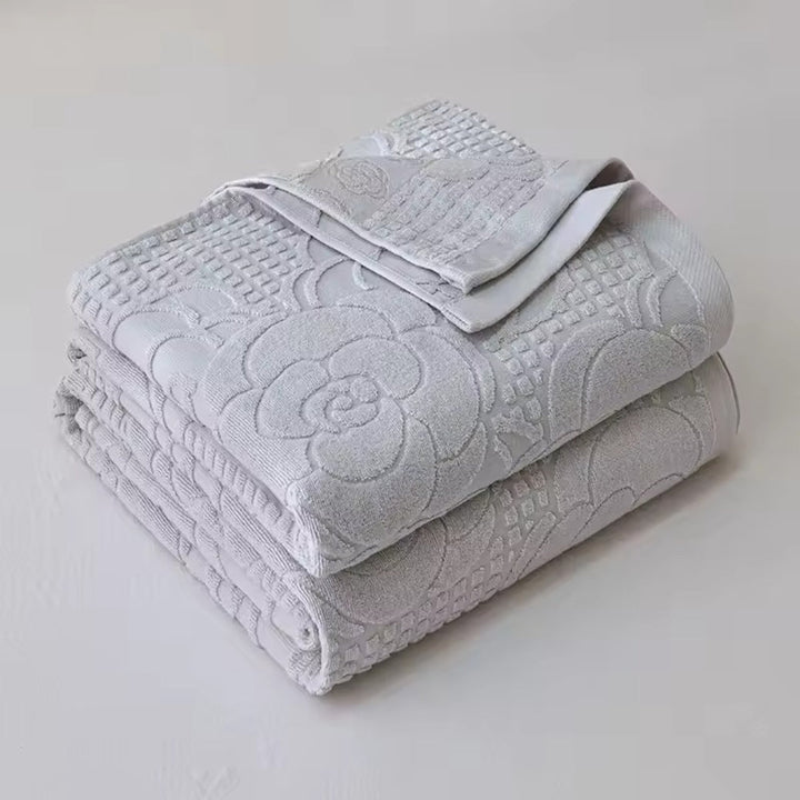 Lisslune | Flora Terry Cotton Weave Blanket