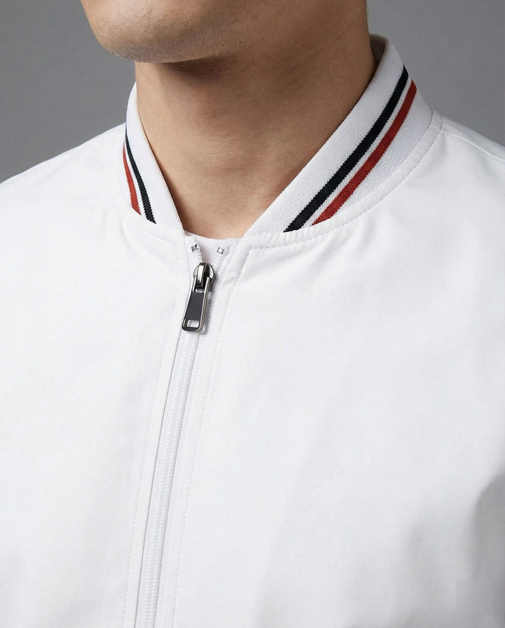 Men's Casual Transition Jacket with Water-Repellent Surface & Stand-Up Collar Lisslune