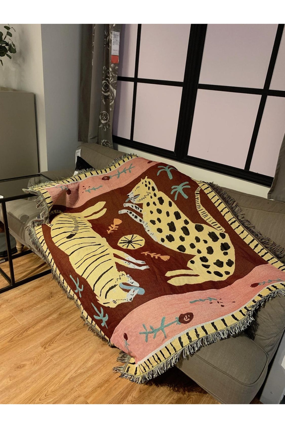 Lisslune | Panther Theme Sofa Carpet