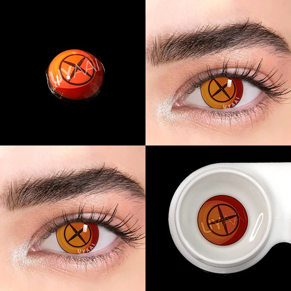 Rynx | 1 Pair Cosplay Contact Lenses Makima Gojo Power Lenses Anime Accessories Anime Lenses Halloween Lens Eyes Eye Drops Sale