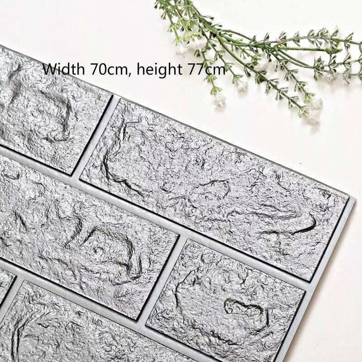 Lisslune | Change your space with chic 3D brick self-adhesive wallpaper - modern minimalism