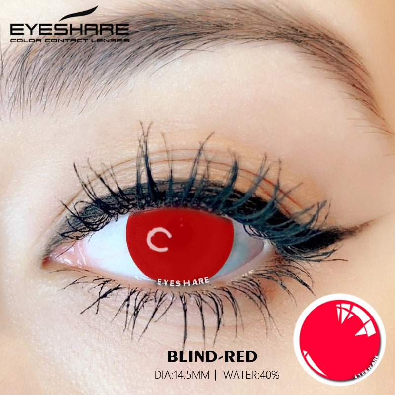 Rynx Cosplay BLIND Red 14.5mm 1 Pair | 1 Year
