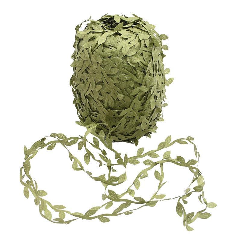 Lisslune | Nature-inspired green ivy vine ribbon: Elevate your craft and your decor with a touch of elegance