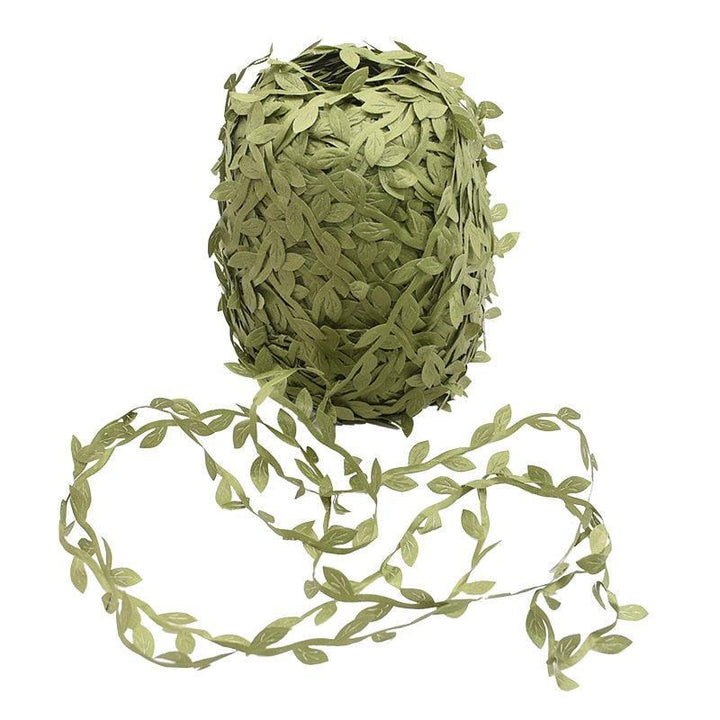 Lisslune | Nature-inspired green ivy vine ribbon: Elevate your craft and your decor with a touch of elegance