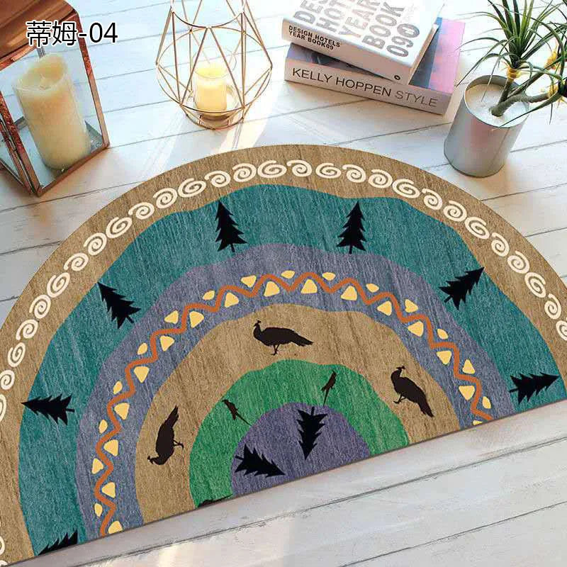 Lisslune | Bohemian non-slip semicircular doormat