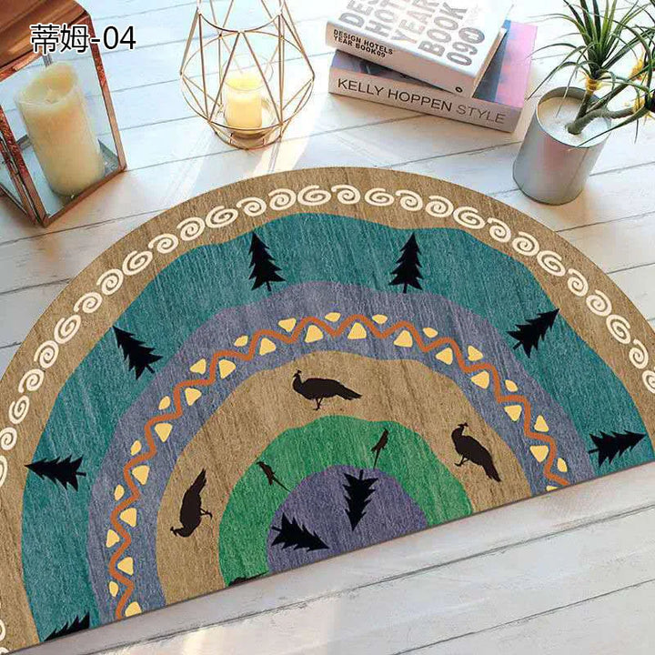 Lisslune | Bohemian non-slip semicircular doormat