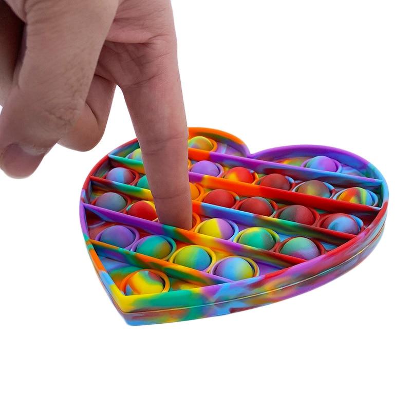 Lisslune | Plop It Rainbow Pop Up Fidget Game Finger Game