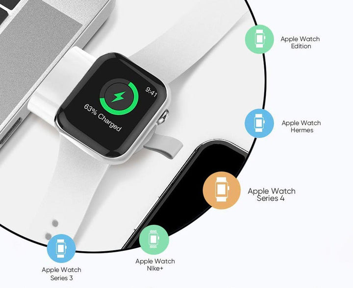 Lisslune | Portable wireless charger for Apple Watch Series 8/7/6/SE/5/4/3/2