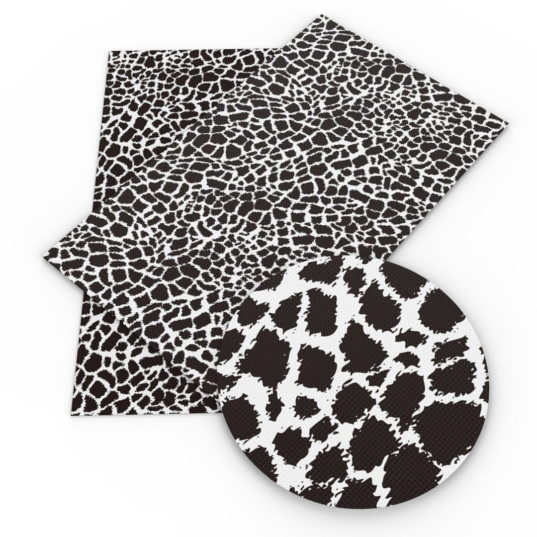 Lisslune | Elegant Monochrome Synthetic Leather Craft Sheet for Creative DIY Endeavors