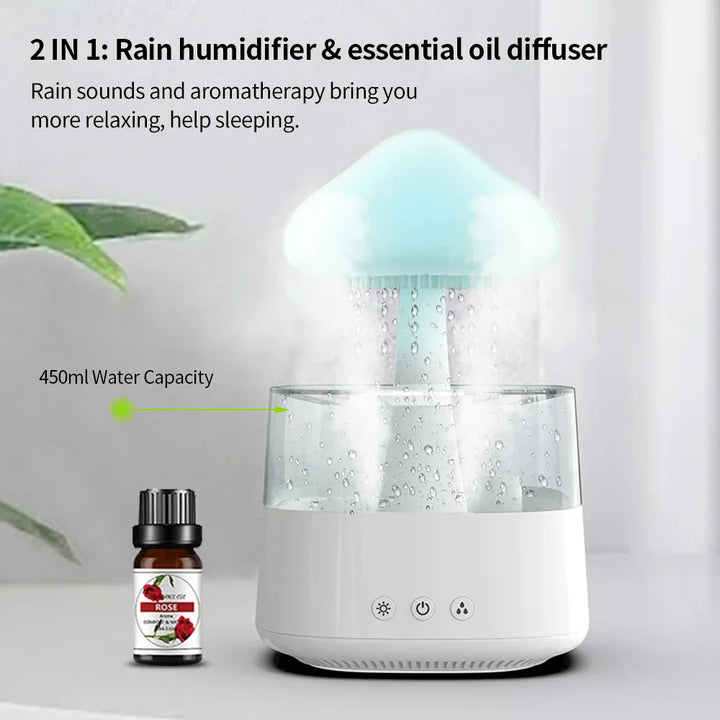 Lisslune | Cloud Rain Forest Aromatherapy Humidifier Lamp