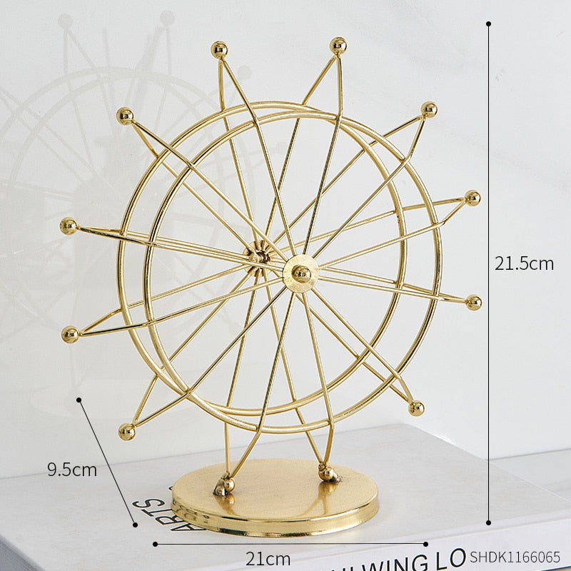 Lisslune | Modern Metal Rotating Home Office Decor