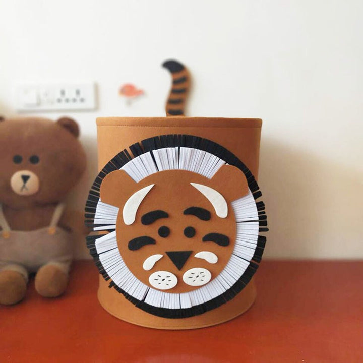 Lisslune | Safari Animals Collapsible Kids Toy Laundry Organizer Basket