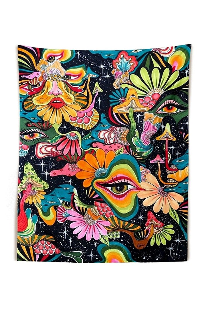 Lisslune | in Wonderland Psychedelic Tapestry