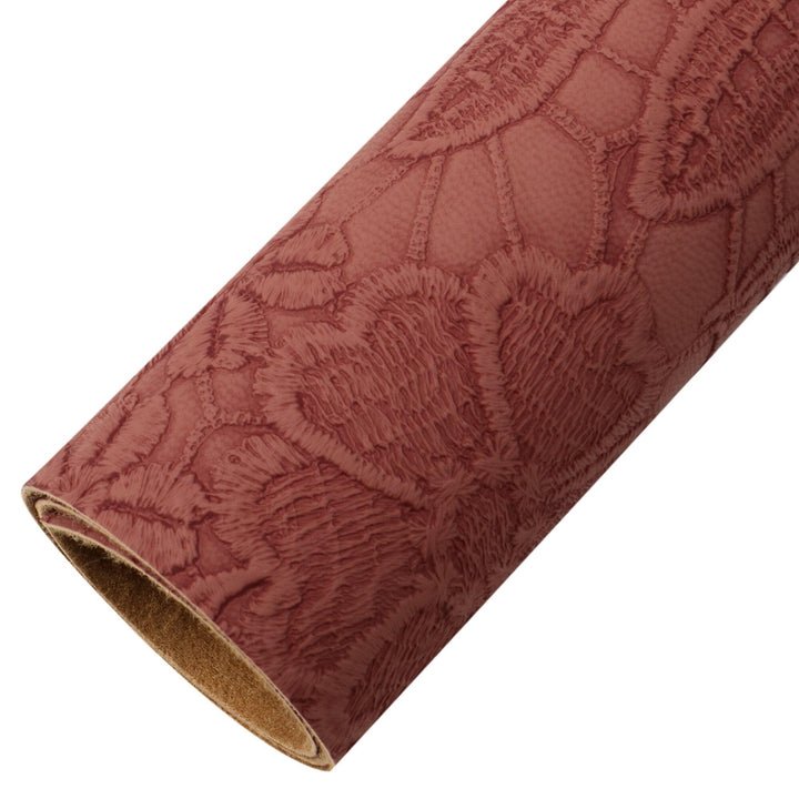 Lisslune | Chic Bloom: Premium Synthetic Leather Craft Sheets for Creative Expression