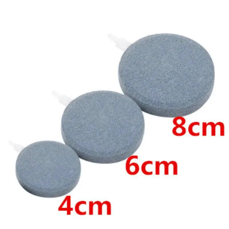 Lisslune | Aquarium Air Pump Oxygen Diffuser Disc - Bubble Stone for Fish Tank & Pond (4/6/8cm)