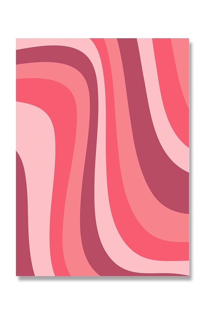 Lisslune | Pink Abstract Canvas Poster