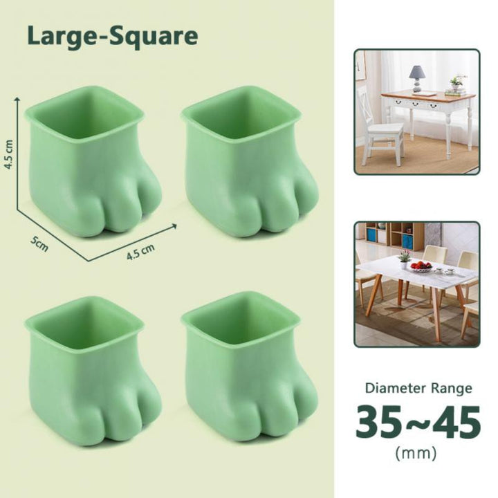 Lisslune | 4Pcs Non-Slip Cat Paw Furniture Leg Cover