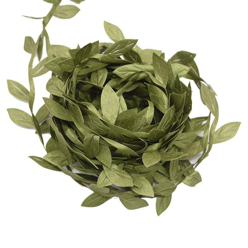Lisslune | Nature-inspired green ivy vine ribbon: Elevate your craft and your decor with a touch of elegance