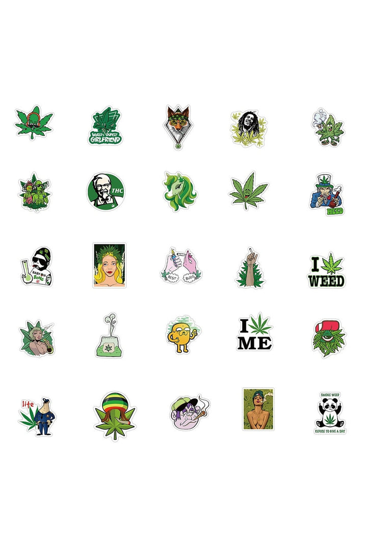Lisslune | Trippy-leaves sticker