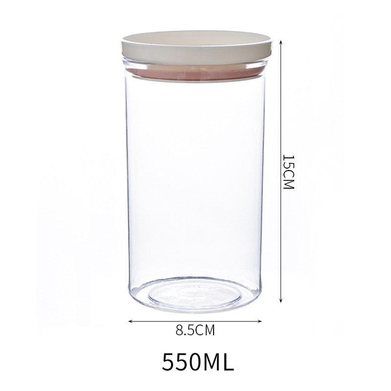 Lisslune | Airtight Crystal Clear Storage Jar for Kitchen Organization