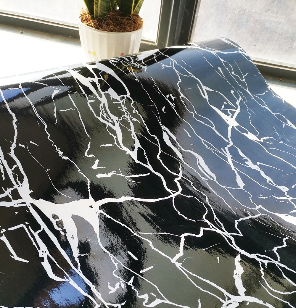 Lisslune | Marble Effect Self-adhesive Waterproof Wallpaper