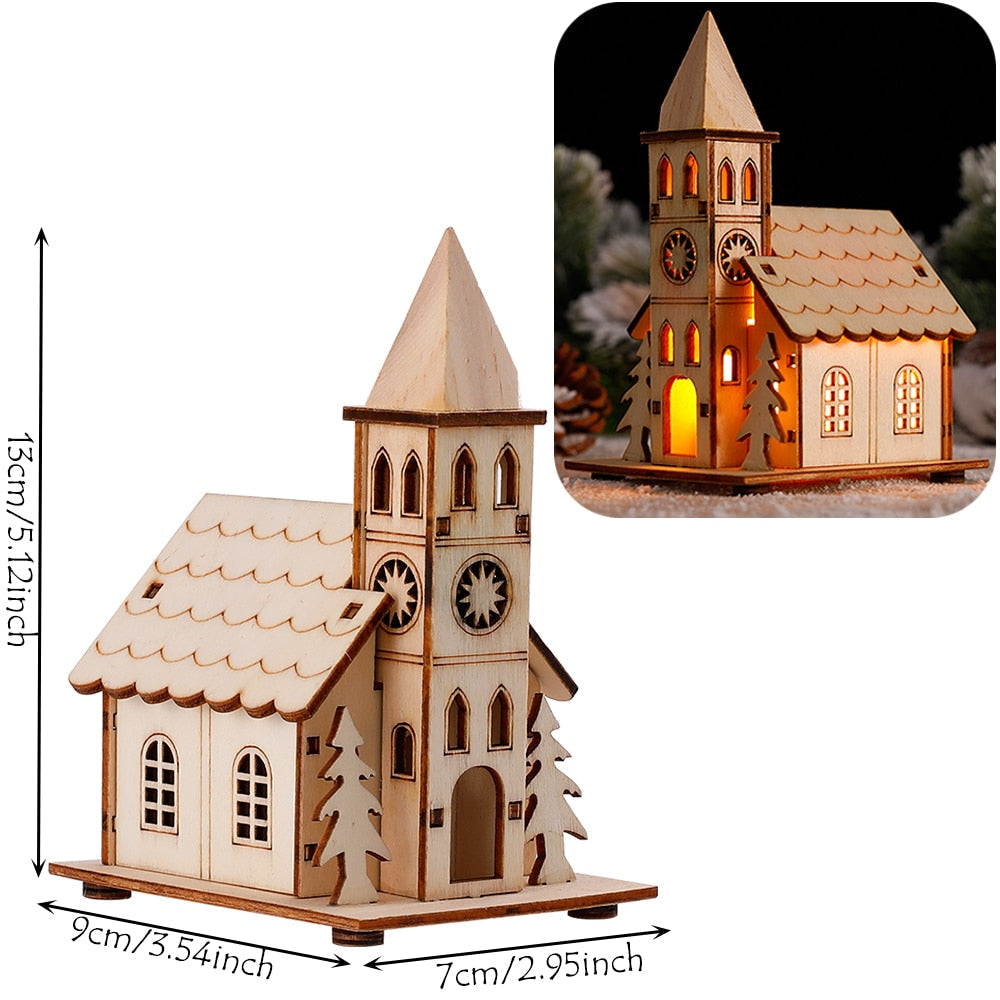 Lisslune | DIY Wooden Hanging House Decor Glowing Lamp