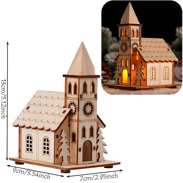 Lisslune | DIY Wooden Hanging House Decor Glowing Lamp