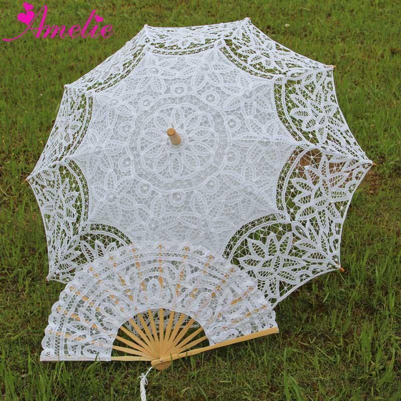 Lisslune | Victorian Elegance Bottle Umbrella and Fan Set: Handmade Timeless Beauty