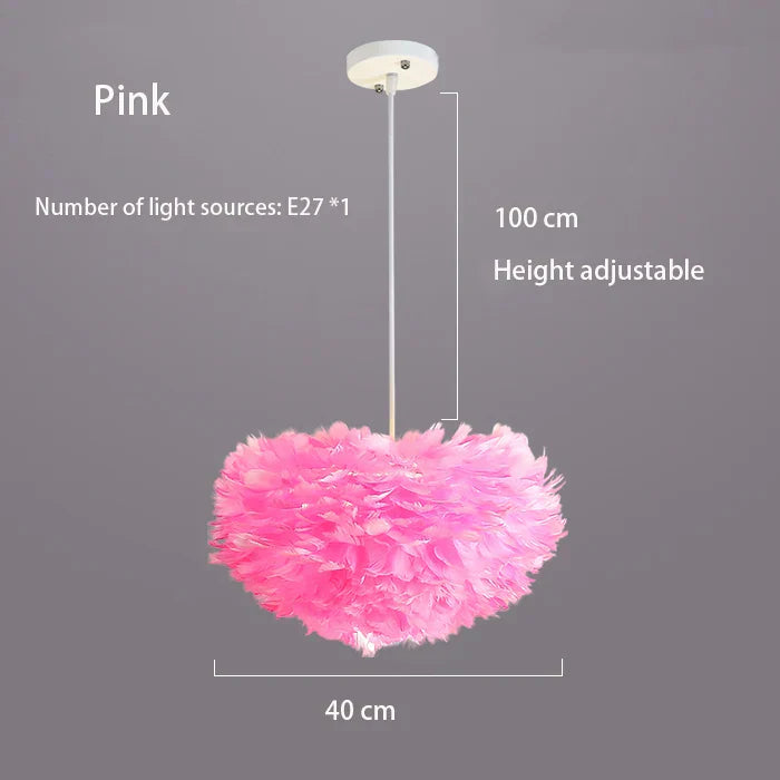 Lisslune | Cloud Like Realistic Feather Chandelier