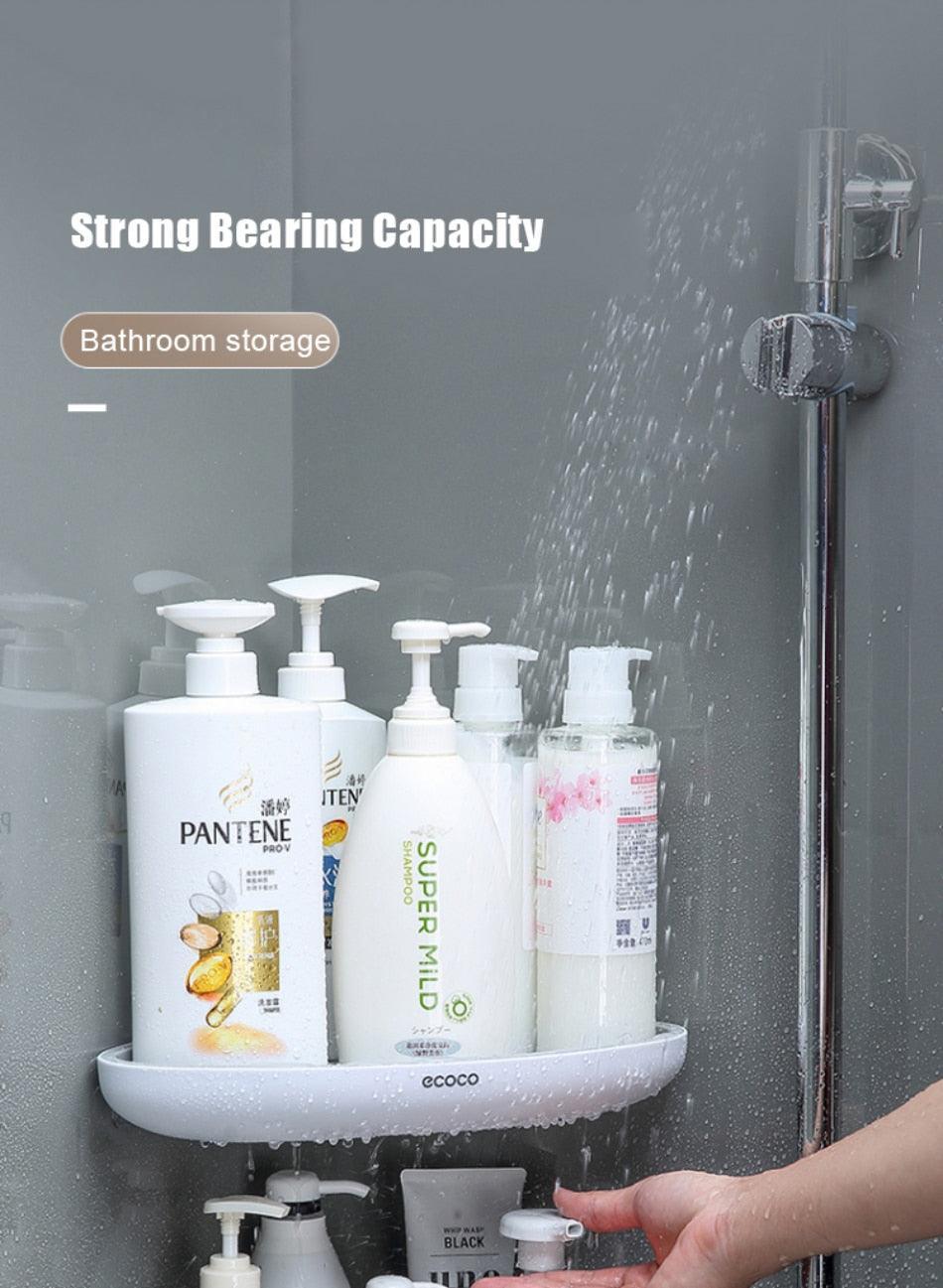 Lisslune | Smart Triangular Bathroom Organizer with Drainage System