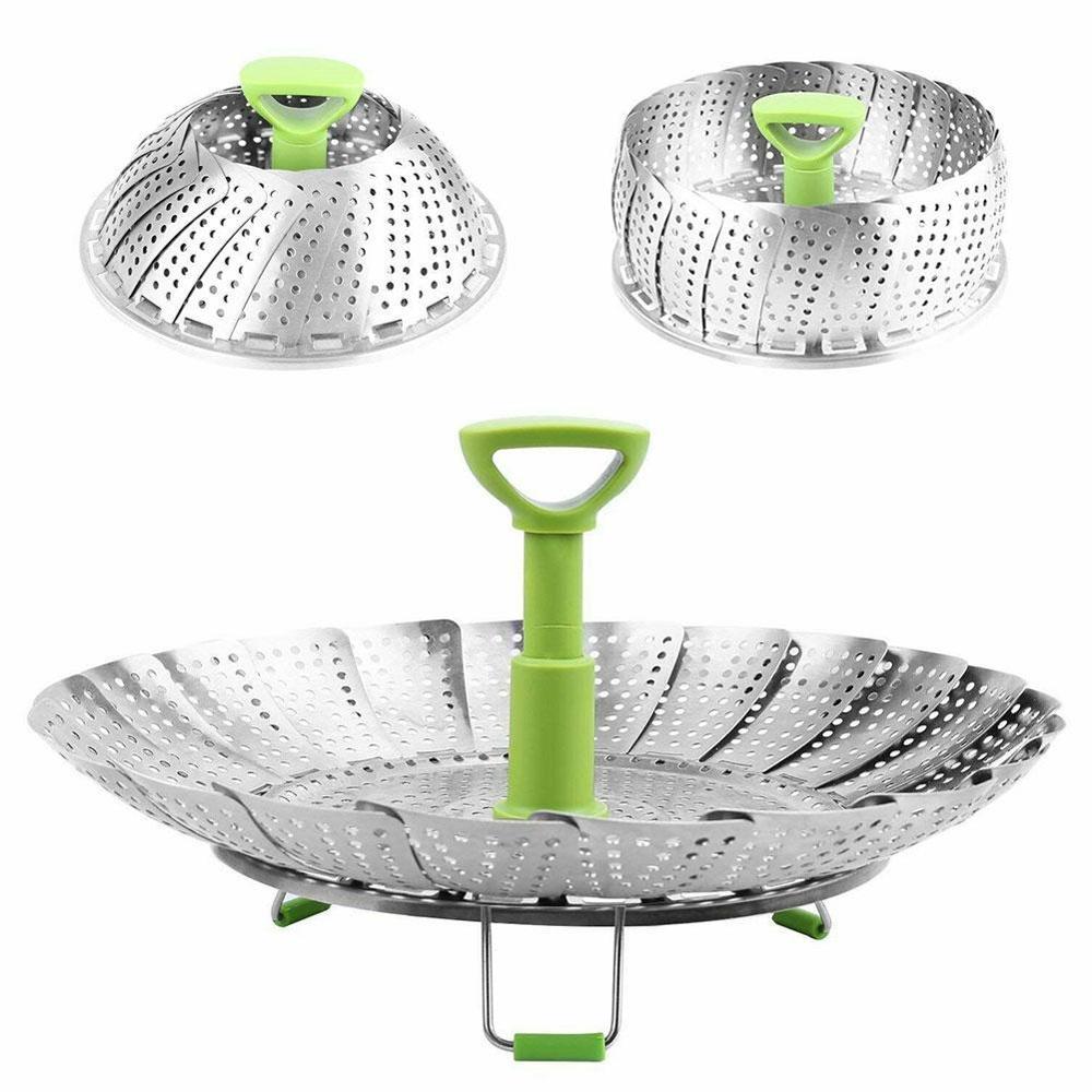 Lisslune | Stainless Steel Foldable Steamer Basket