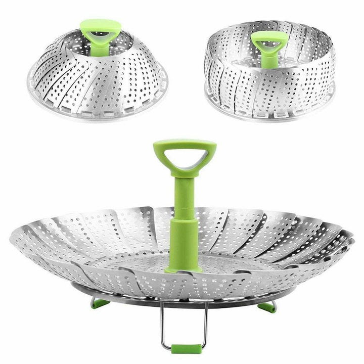Lisslune | Stainless Steel Foldable Steamer Basket