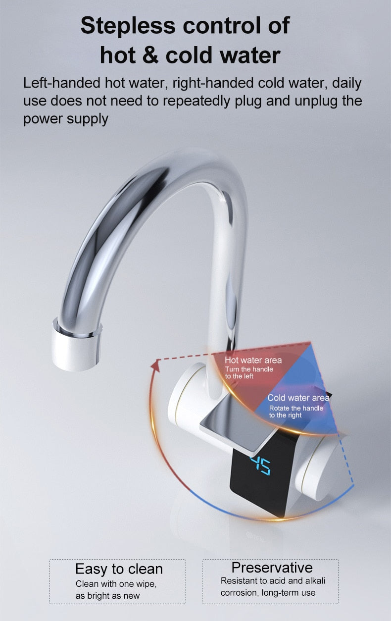 Lisslune | Smart Display Heating Kitchen Faucet