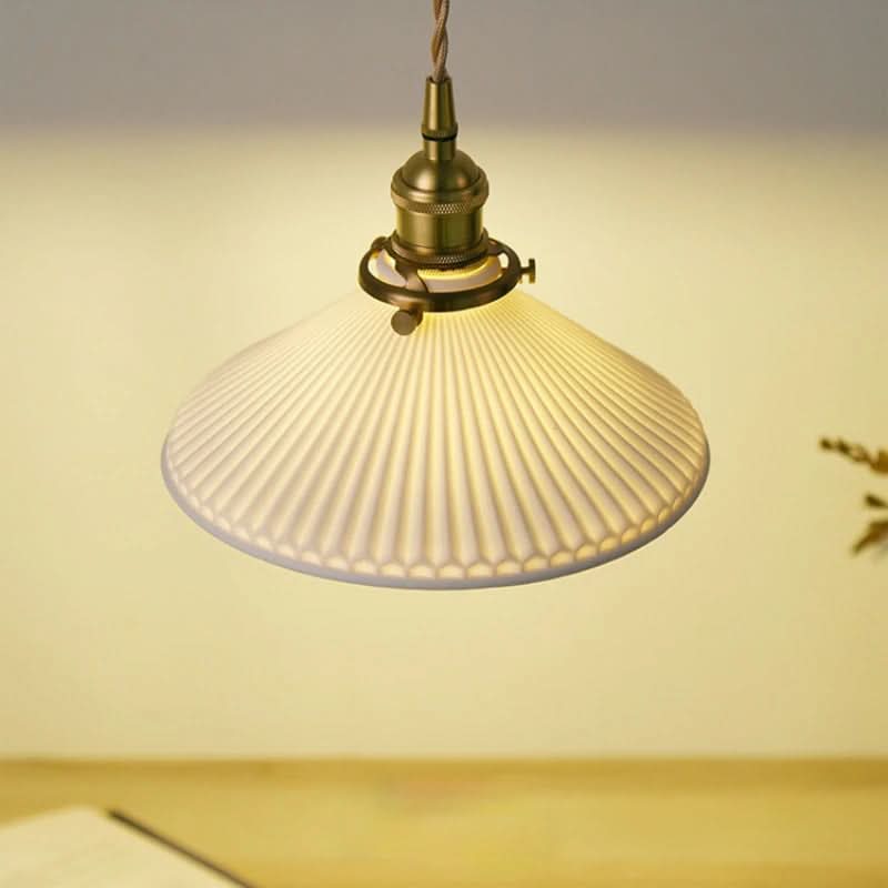 Lisslune | Scandinavian White Ceramic Pendant Light