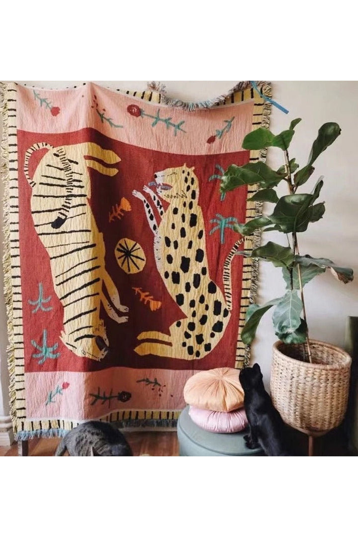 Lisslune | Panther Theme Sofa Carpet