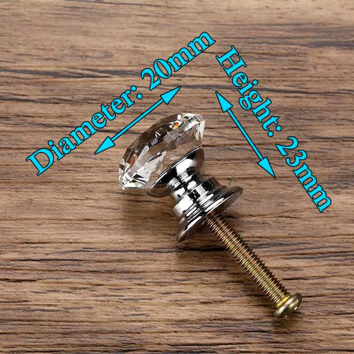 Lisslune | Glamorous Rainbow Crystal Glass Cabinet Knobs for Elegant Home Style