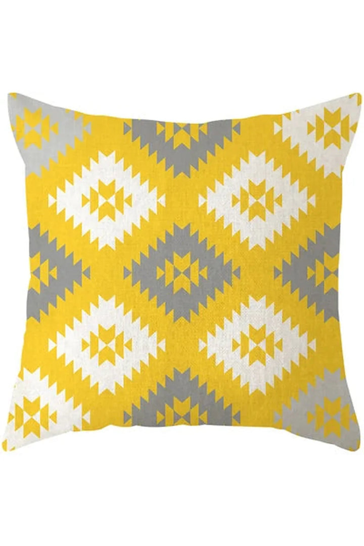 Lisslune | Yellow Deer Geometry Pillowcase