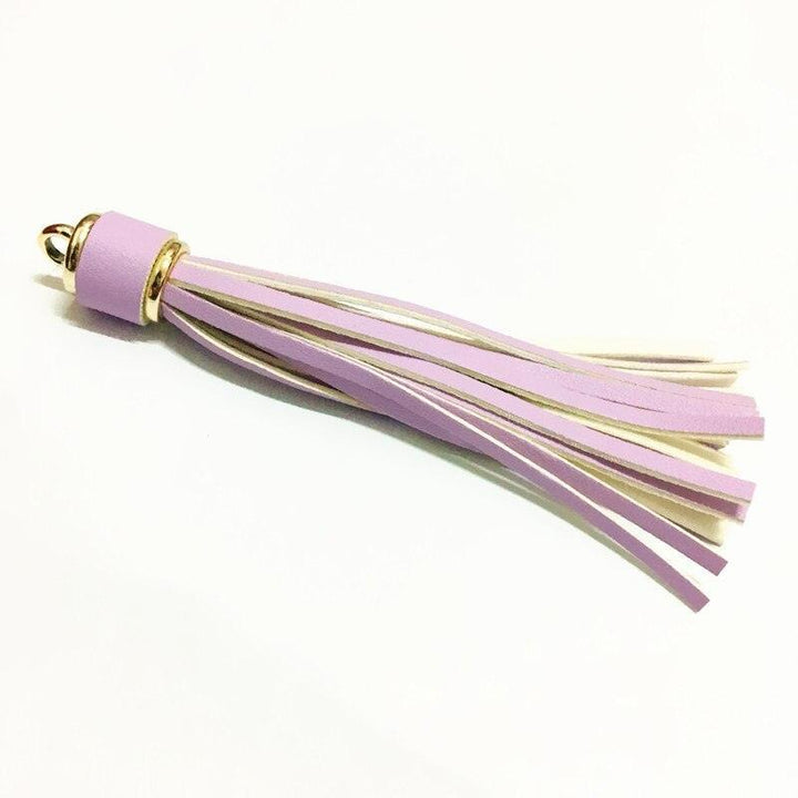 Lisslune | Vibrant 5-piece Synthetic Leather Tassel Fringe Set for Creative Jewelry and Craft Projects