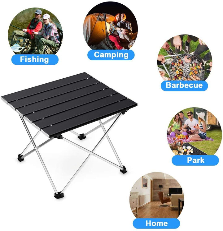 Lisslune | Portable ultra-lightweight aluminum camping table for adventurers