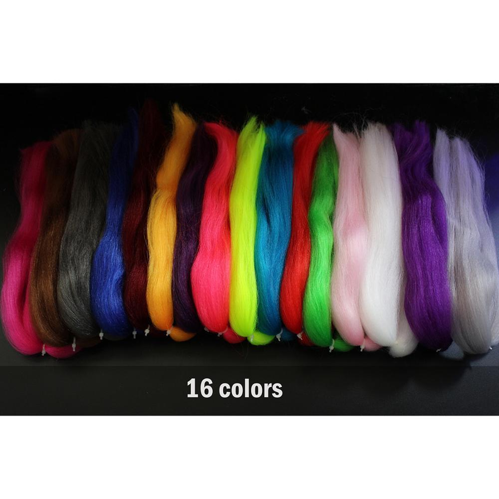 Lisslune | Vibrant Synthetic Fiber Fly Tying Set - Endless Creativity Awaits