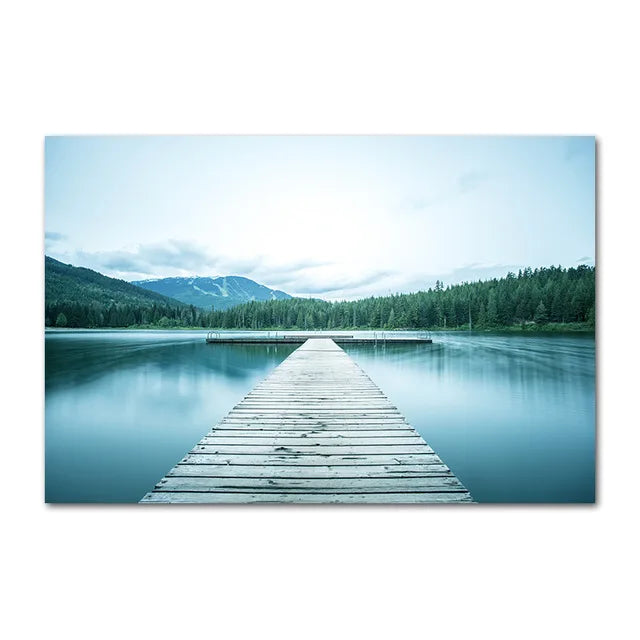 Lisslune | from a picturesque forest lake on canvas