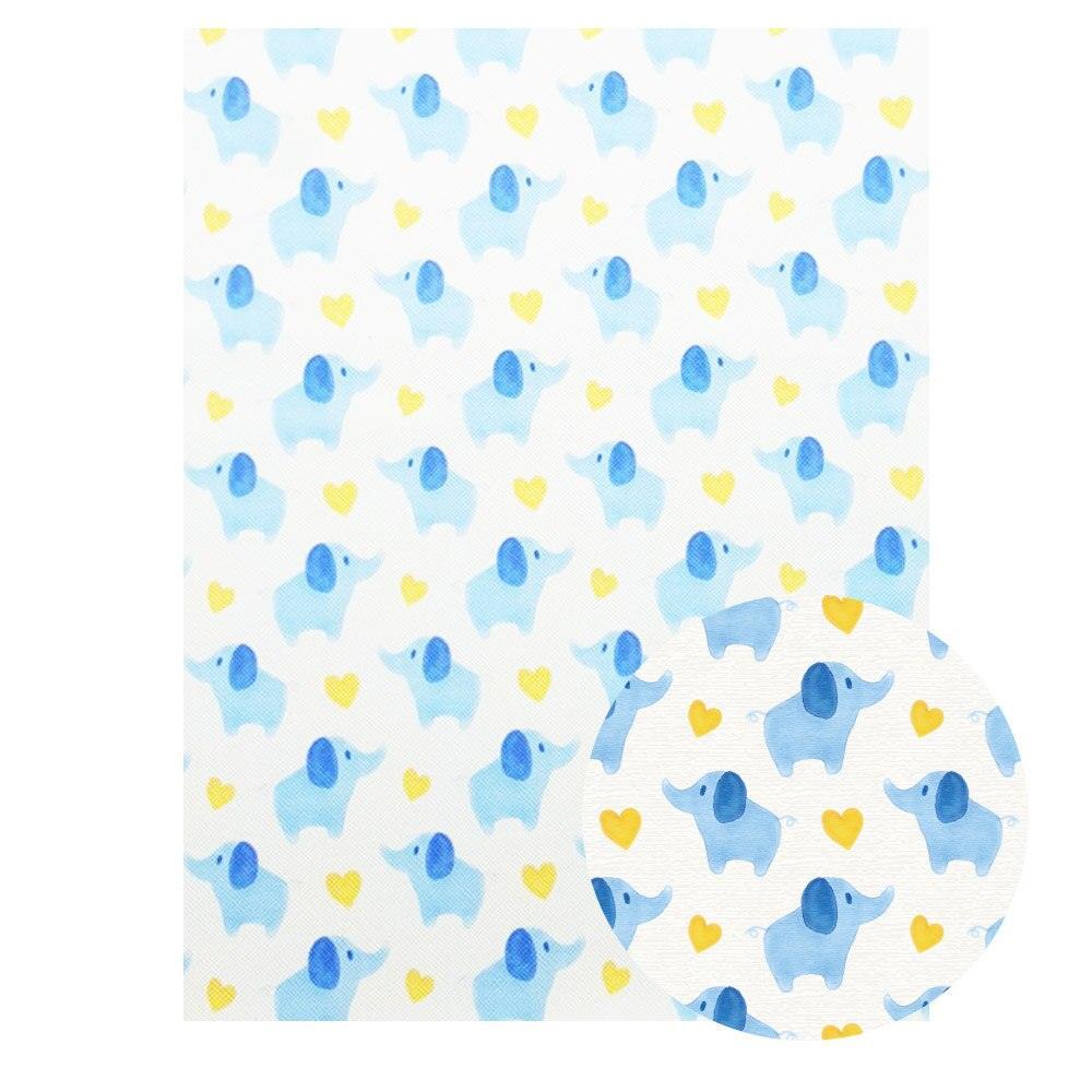 Lisslune | Chic Synthetic Leather Leaves with Luxurious Cartoon Bow Prints for Stylish DIY Creations